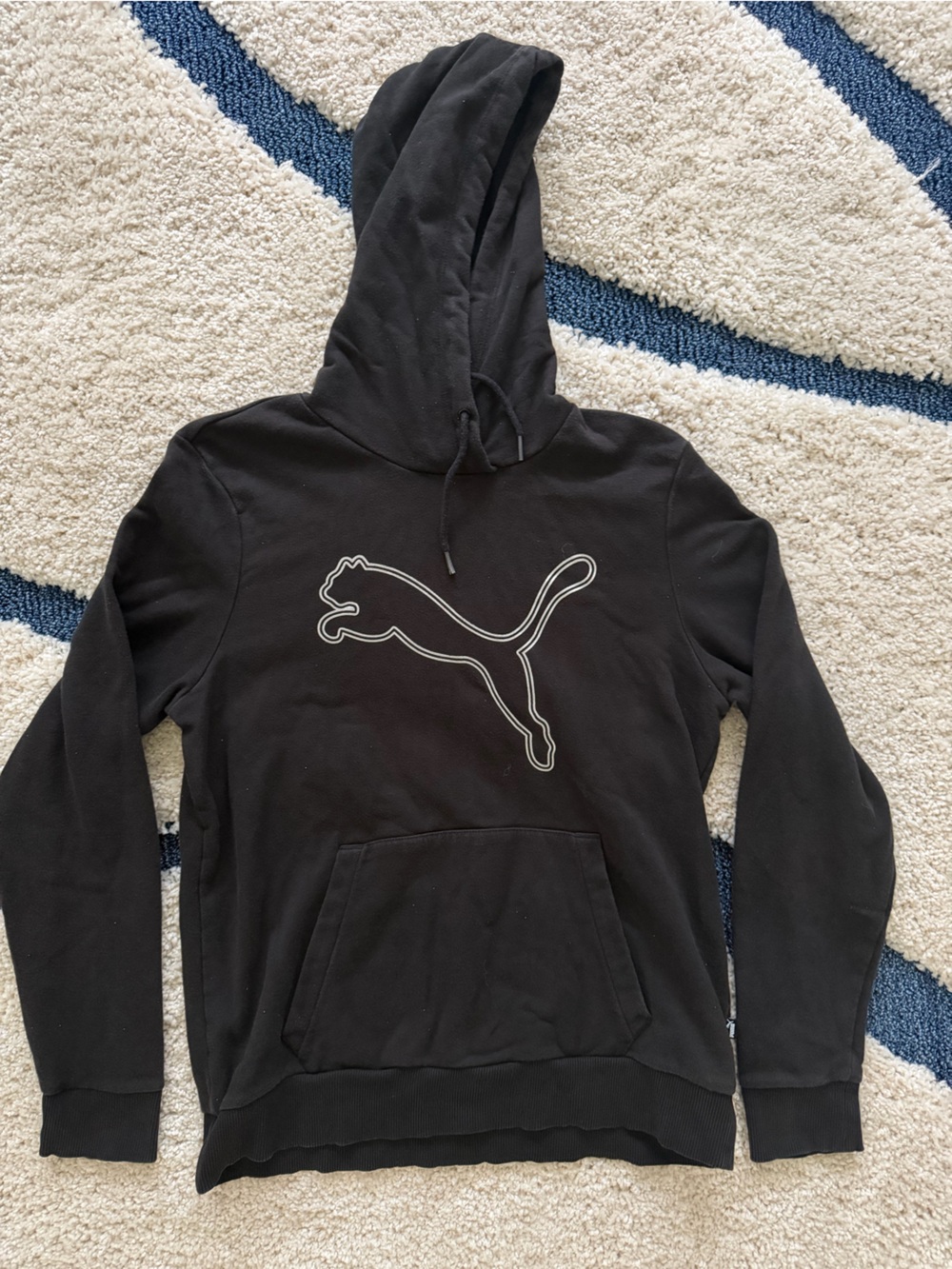 Puma Black Pullover with White Logo Accents